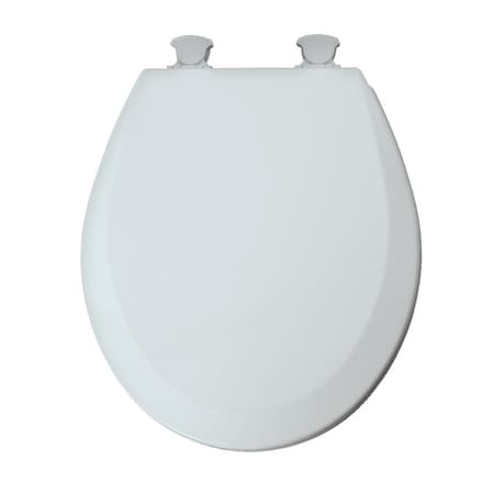 Mayfair Mayfair by Bemis Cameron Round Silver Enameled Wood Toilet Seat 41EC-162